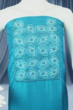 Chikankari Embroidered Unstitched Salwar Suit with Bandhani-Print Dupatta - Image 5