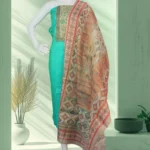 Printed Salwar Suit with Floral Statement Dupatta