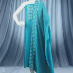 Chikankari Embroidered Unstitched Salwar Suit with Bandhani-Print Dupatta