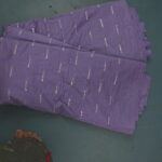 Mal Chanderi Fabric with Sequin Vertical Stripe Embroidery