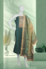 Printed Salwar Suit with Floral Statement Dupatta - Image 2