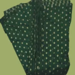 cotton Fabric with Golden Booti Print & Sequin Stripes