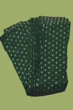 cotton Fabric with Golden Booti Print & Sequin Stripes